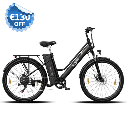 OneSport OT18-3 black e-bike with a €130 OFF discount sigh